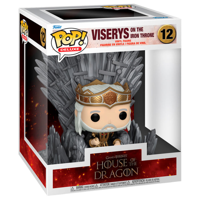 POP figure Deluxe House of the Dragon Viserys on the Iron Throne-1