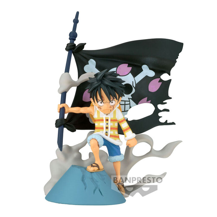One Piece WCF Log Stories Monkey D Luffy figure 8cm-0