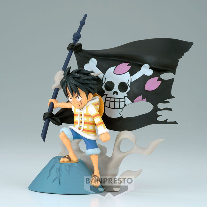 One Piece WCF Log Stories Monkey D Luffy figure 8cm-3