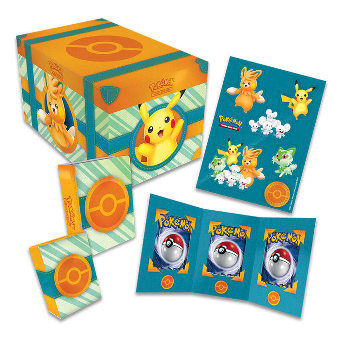 Spanish Pokemon Treasure chest collectable card game-2