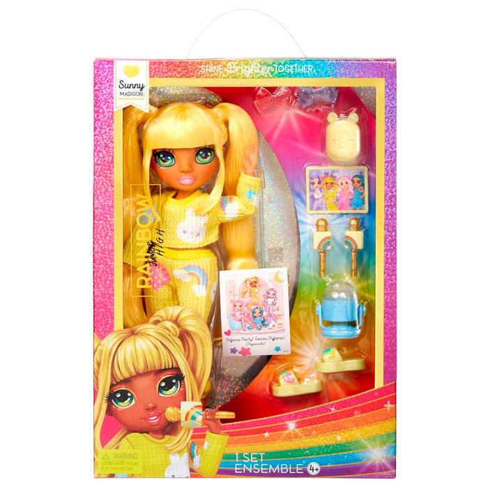 Rainbow High pyjama party Sunny doll 22cm-0