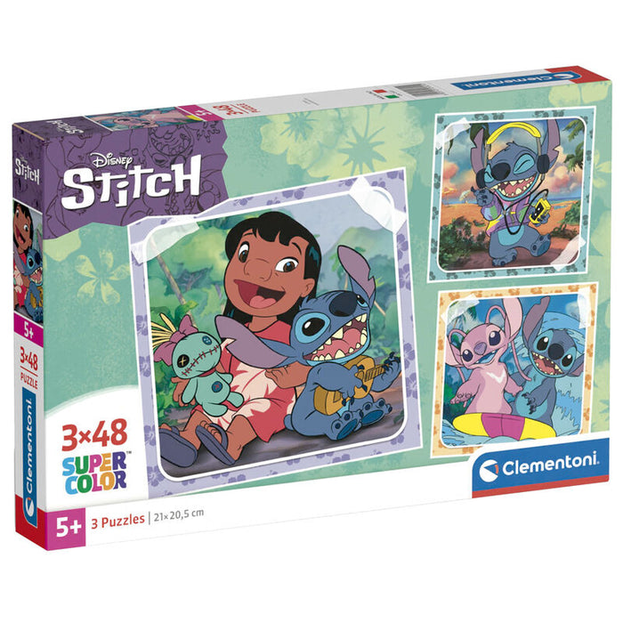 Disney Stitch puzzle 3x48pcs-0