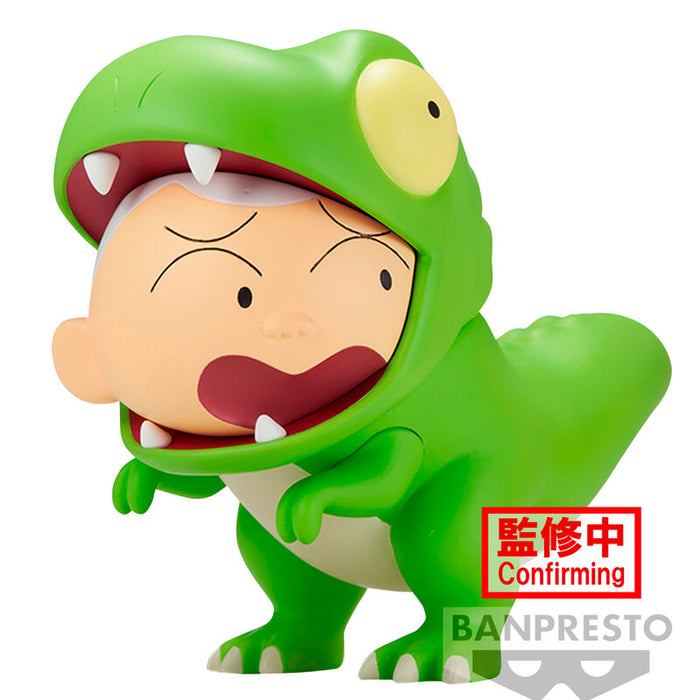 Crayon Shinchan Our Dinosaur Diary Kasukabe Boueitai Tyrannosaurus Masao-kun figure 11cm-0