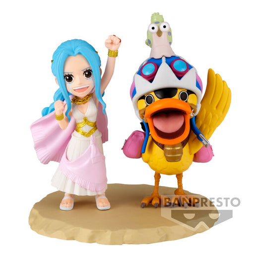 One Piece world collectable Log Series Nefeltari Vivi & Karoo figure 7cm-0