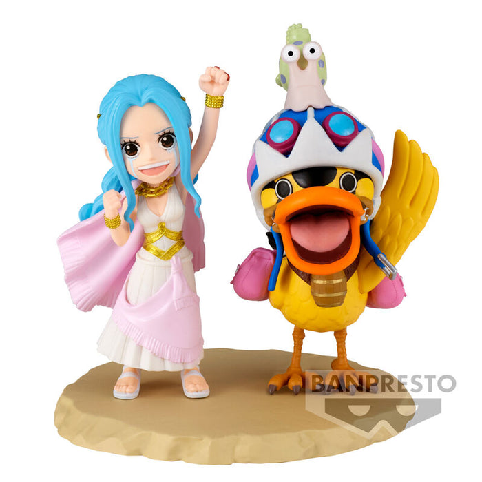 One Piece world collectable Log Series Nefeltari Vivi & Karoo figure 7cm-0
