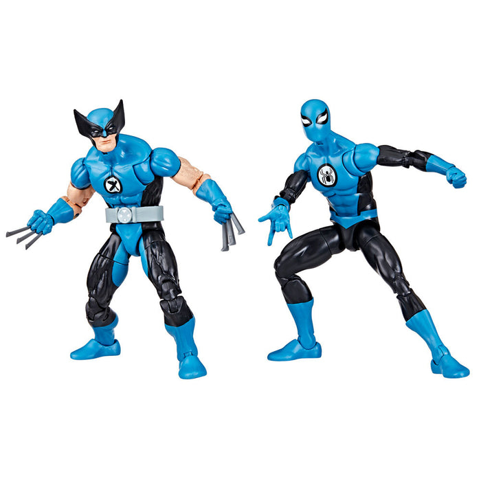 Marvel Fantastic four Wolverine Spiderman pack 2 figures 15cm-2