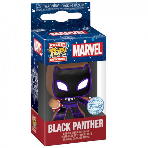 Pocket POP Keychain Marvel Holiday Black Panther Exclusive-0