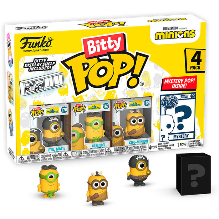 Blister 4 figures Bitty POP Minions Series 1-0