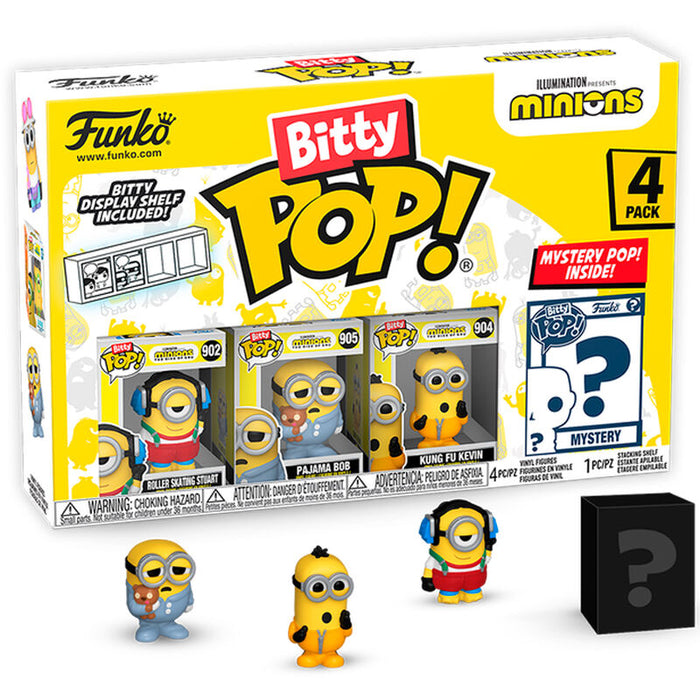 Blister 4 figures Bitty POP Minions Series 3-0