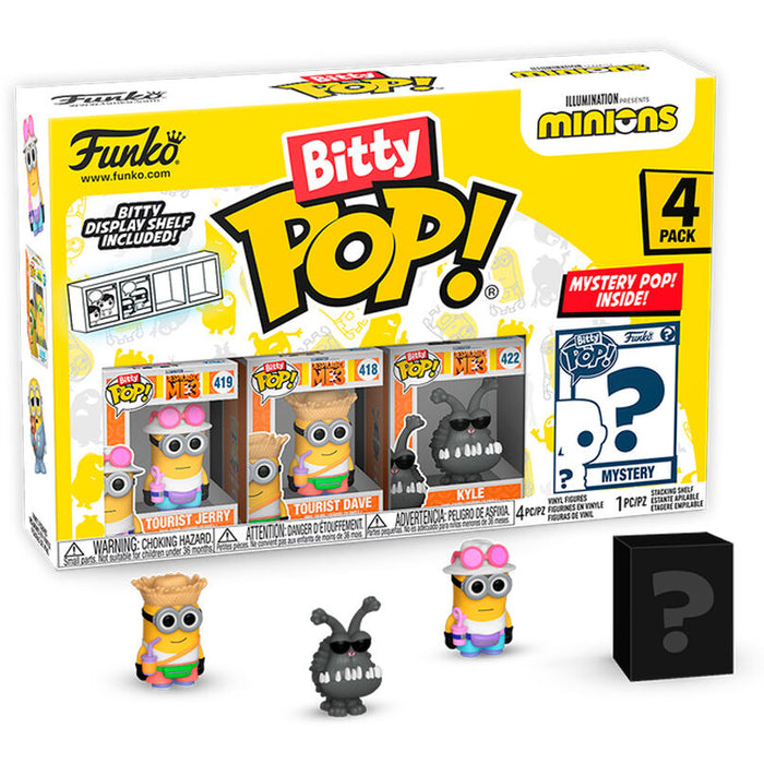 Blister 4 figures Bitty POP Minions Series 4-0