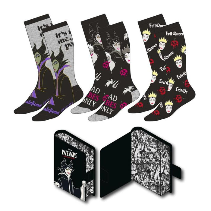 Disney Villains pack 3 adult socks-0