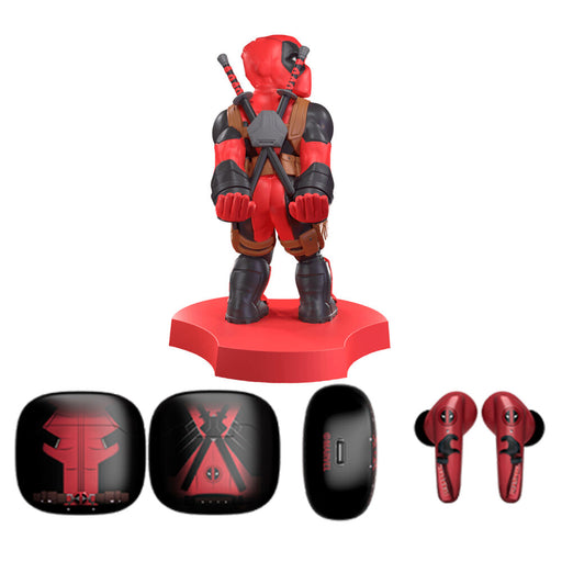 Marvel Deadpool Wireless Headphones & mini cable guy-0