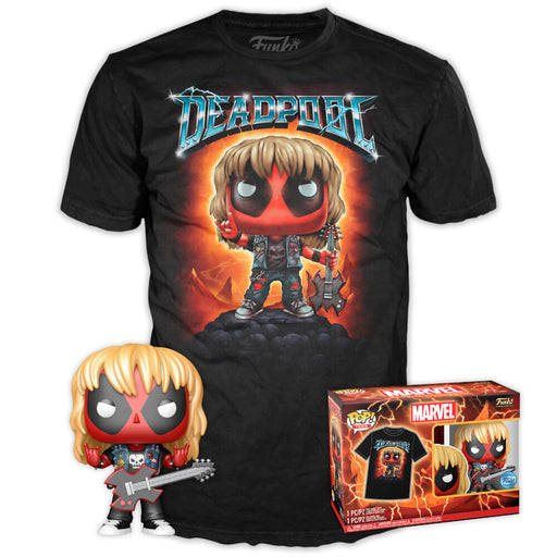 Set figure POP & Tee Marvel Deadpool Heavy Metal-0