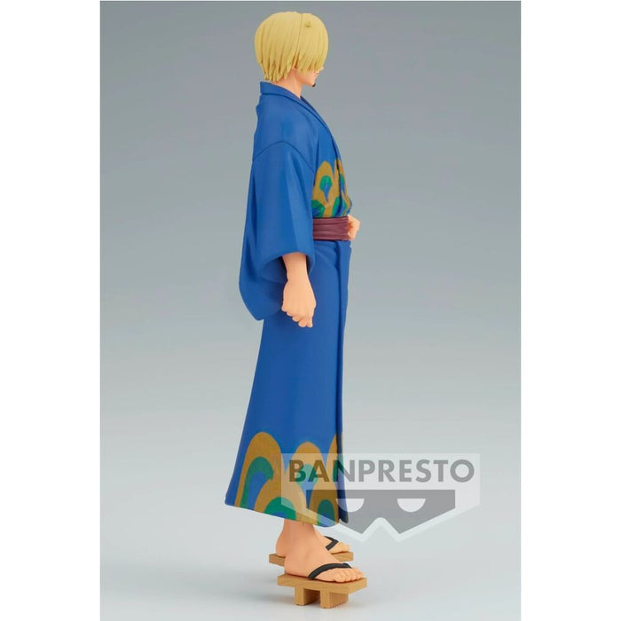One Piece Grandline Series Wanokuni Yukata Silvers Sanji figure 17cm-0