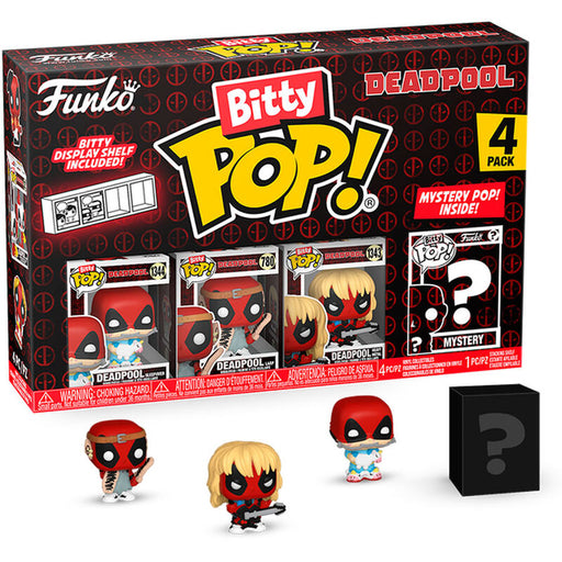 Blister 4 figures Bitty POP Marvel Deadpool Sleepover-0