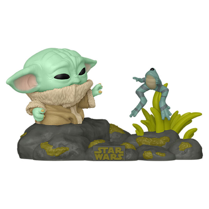 POP figure Deluxe Star Wars The Mandalorian Grogu with Frog-1