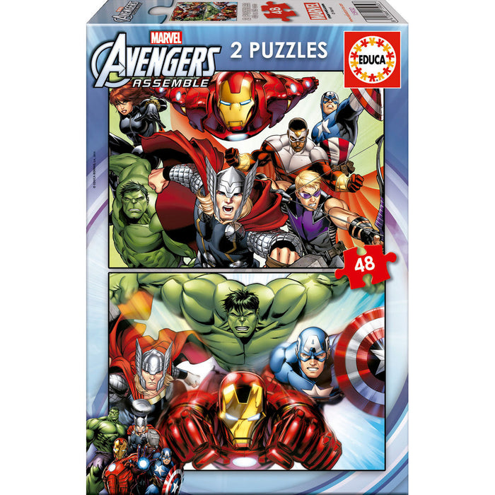 Marvel Avengers puzzle 2x48pcs-0