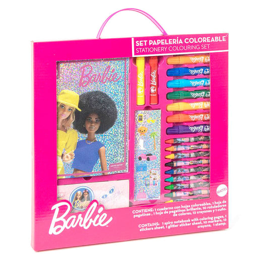 Barbie colouring stationery set-1