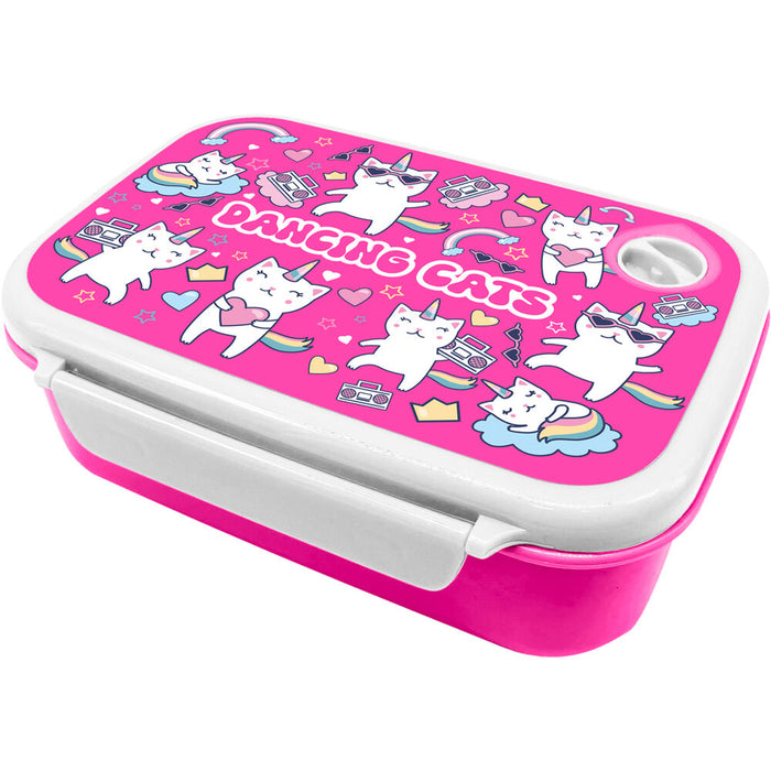 Water Revolution Dacing Cats lunch box 800ml-0