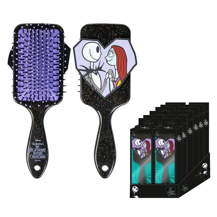 Disney Nightmare Before Christmas Jack & Sally hairbrush-0