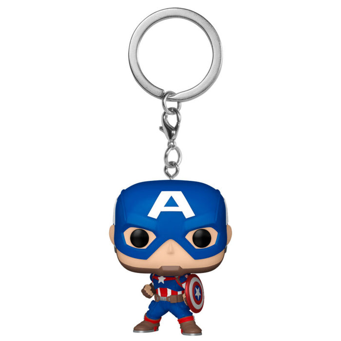 Pocket POP Keychain Marvel Captain America Classics-1