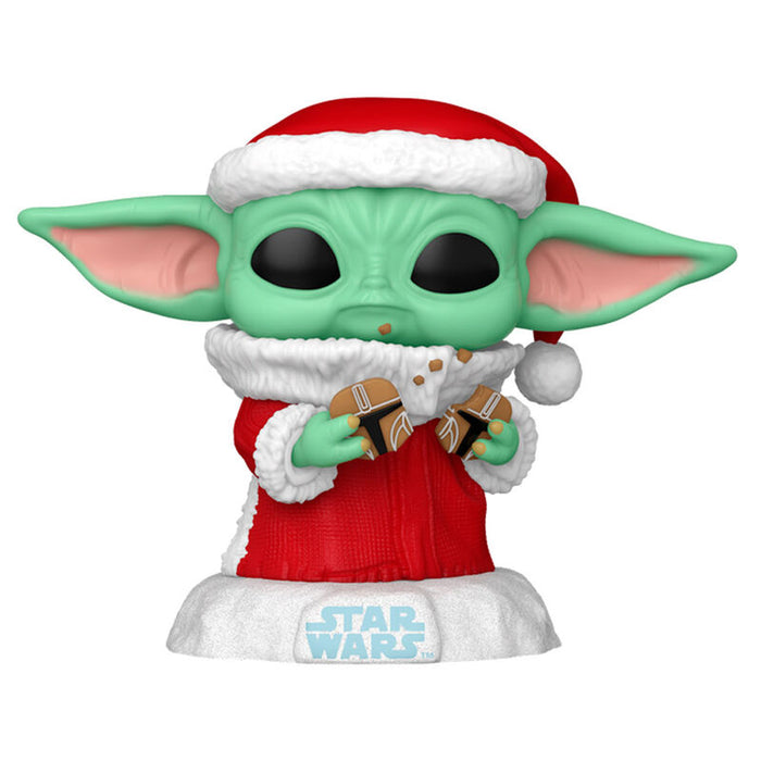 POP figure Star Wars Grogu with Christmas Cookie-1