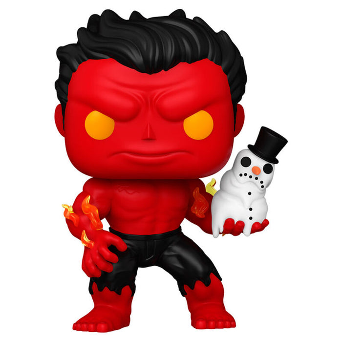 POP figure Marvel Red Hulk with Snowman-1