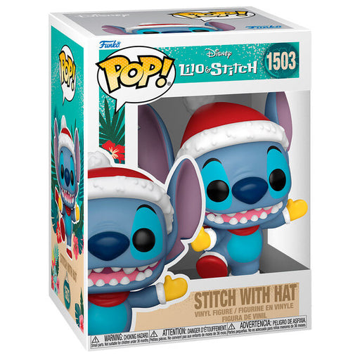 POP figure Disney Stitch with Santa Hat-0