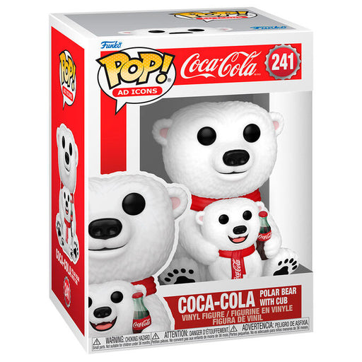 POP figure Coca -Cola Polar Bear with Cub-0