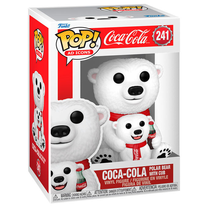 POP figure Coca -Cola Polar Bear with Cub-0