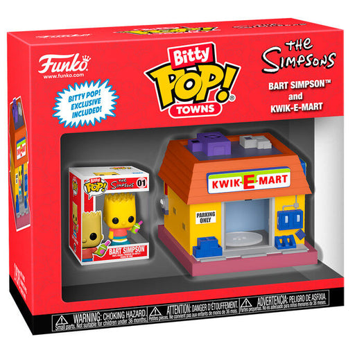 Bitty POP figure Town Simpsons Bart Simpsons and Kwik-E-Mart-1