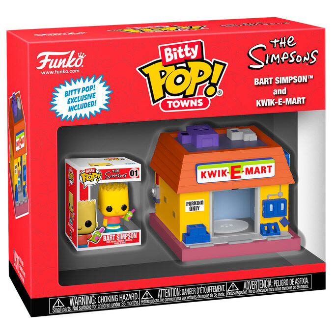 Bitty POP figure Town Simpsons Bart Simpsons and Kwik-E-Mart-1