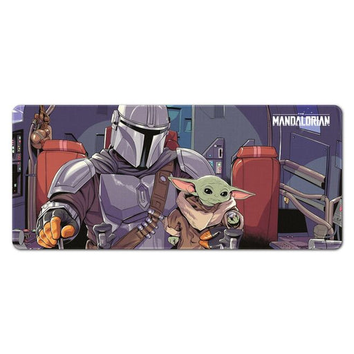 Star Wars Mandalorian & Child gaming desk mat-0