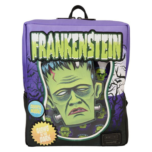 Loungefly Universal Monster Frankenstein Neon Mask backpack 28cm-0