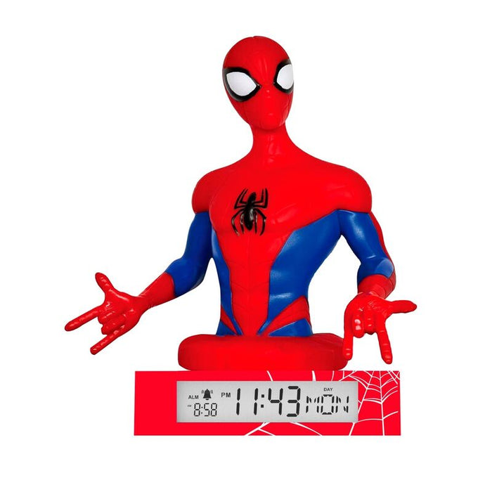 Marvel Spiderman 3D lamp with alarm clock-0