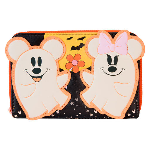 Loungefly Disney Mickey & Minnie Floral Ghost wallet-0