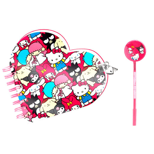 Hello Kitty Friends diary + pen set-0