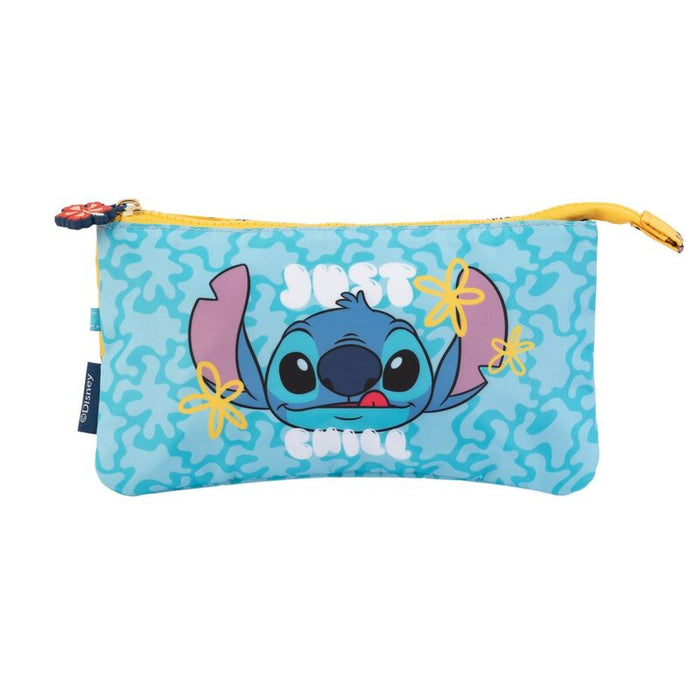 Disney Stitch triple pencil case-0