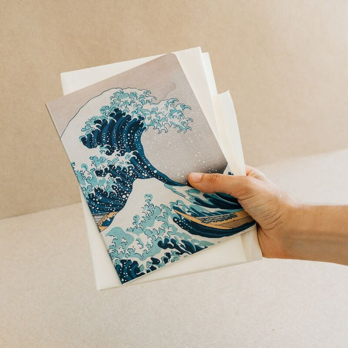 The Great Wave of Kanagawa Hokusai pack 3 A5 notebooks-2