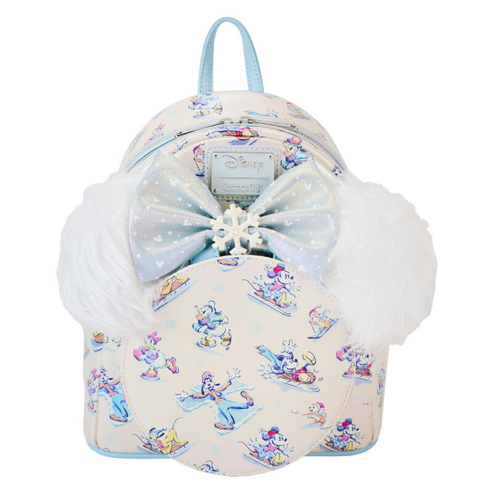Loungefly Disney Mickey and Friends Winter Wonderland backpack + headband set 26cm-0