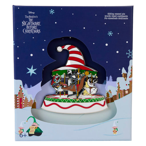 Loungefly Disney Nightmare Before Christmas Town Carousel enamel pin-0