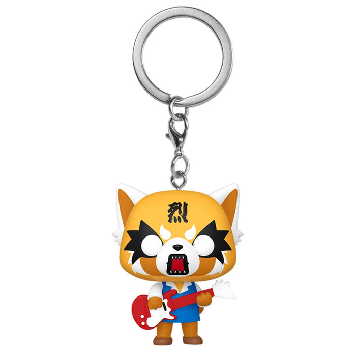 Pocket POP Keychain Aggretsuko - Aggretsuko with Guitar-1