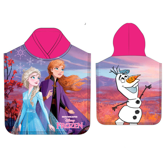 Disney Frozen microfibre poncho towel-0