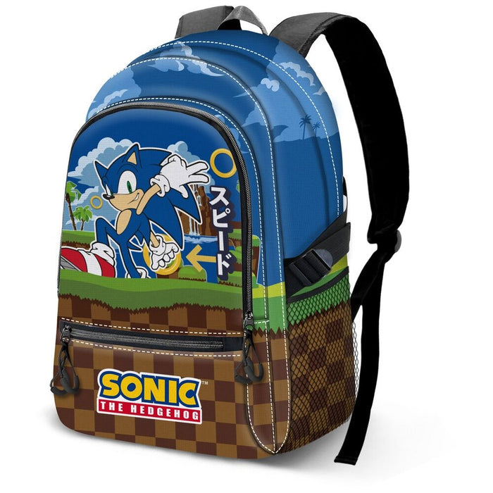 Sonic the Hedgehog Greenhill adaptable backpack 44cm-0