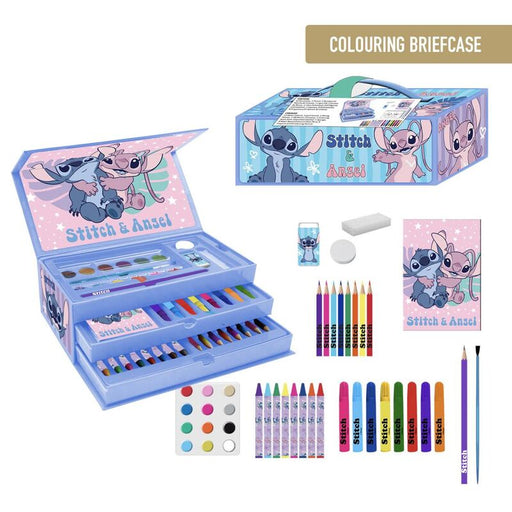Disney Stitch colouring stationery case-1