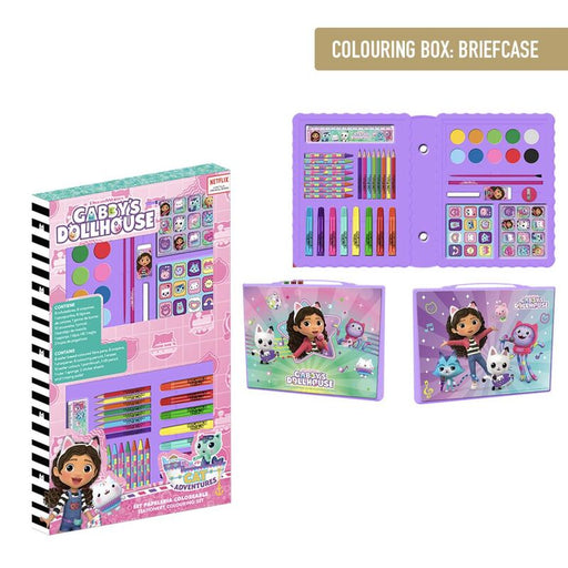 Gabbys Doll House colouring stationery set-1