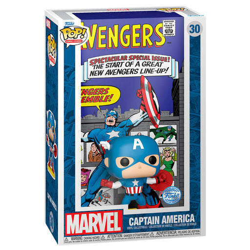 POP figure Comic Cover Marvel Avengers Captain America Exclusive-0