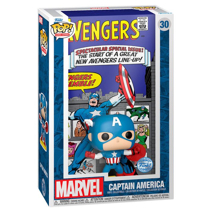 POP figure Comic Cover Marvel Avengers Captain America Exclusive-0