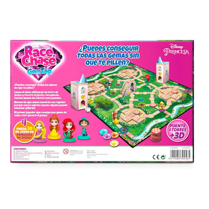 Spanish Disney Princess Race Chase board game-3