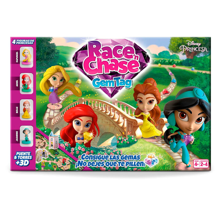 Spanish Disney Princess Race Chase board game-4